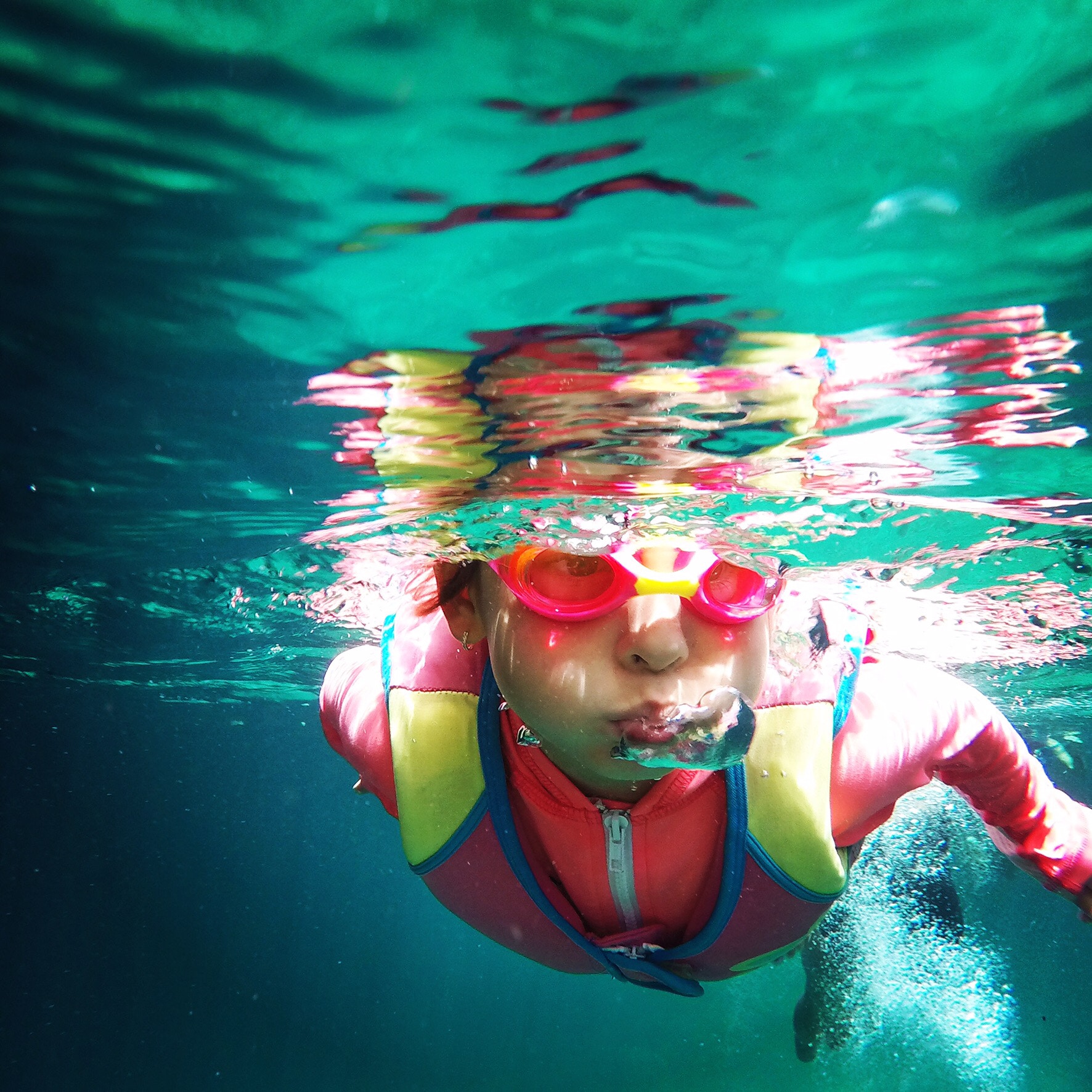 In the Water, but Out of Harm's Way
